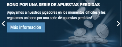 El bono de una serie de apuestas perdedoras