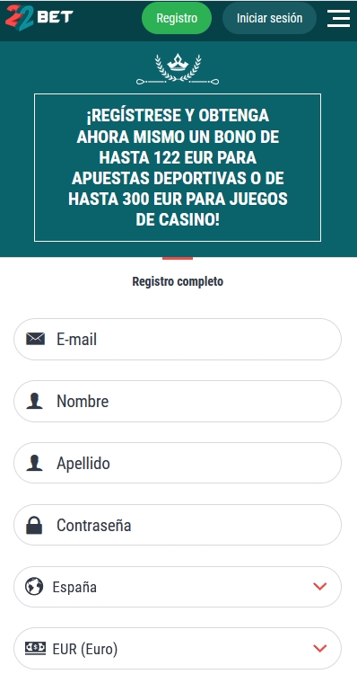 Registro en 3 pasos